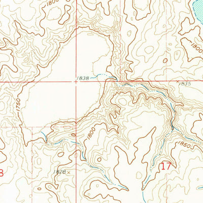 United States Geological Survey Turtle Creek SE, ND (1961, 24000-Scale) digital map