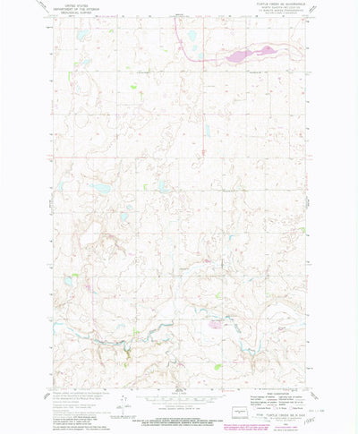 United States Geological Survey Turtle Creek SE, ND (1980, 24000-Scale) digital map