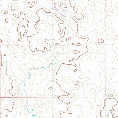 United States Geological Survey Turtle Creek SE, ND (1980, 24000-Scale) digital map