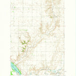 United States Geological Survey Turtle Creek SW, ND (1961, 24000-Scale) digital map