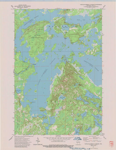United States Geological Survey Turtle-Flambeau Flowage, WI (1973, 24000-Scale) digital map