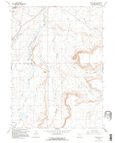 United States Geological Survey Turtle Hill, WY (1965, 24000-Scale) digital map