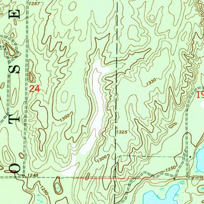 United States Geological Survey Turtle Lake, MI (1950, 24000-Scale) digital map