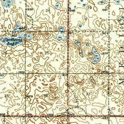 United States Geological Survey Turtle Lake, ND (1947, 62500-Scale) digital map