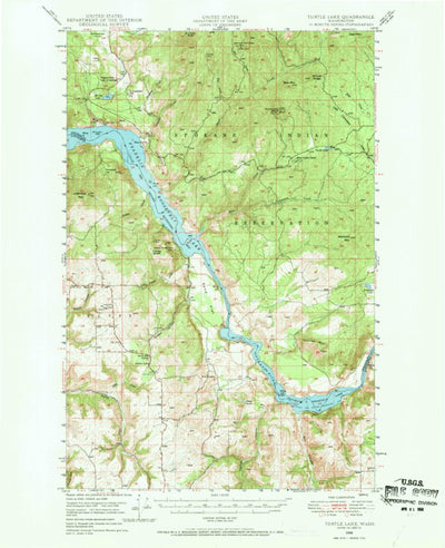 United States Geological Survey Turtle Lake, WA (1948, 62500-Scale) digital map