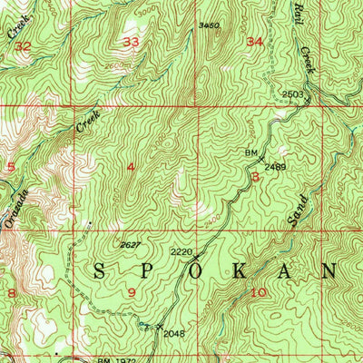 United States Geological Survey Turtle Lake, WA (1948, 62500-Scale) digital map