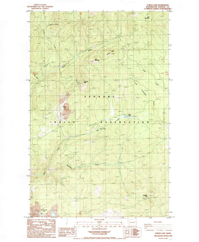 United States Geological Survey Turtle Lake, WA (1985, 24000-Scale) digital map
