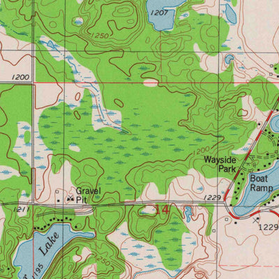 United States Geological Survey Turtle Lake, WI (1978, 24000-Scale) digital map