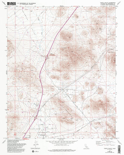 United States Geological Survey Turtle Valley, CA (1970, 24000-Scale) digital map