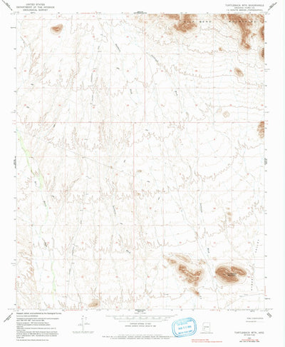 United States Geological Survey Turtleback Mountain, AZ (1965, 24000-Scale) digital map