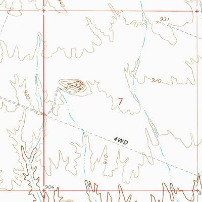United States Geological Survey Turtleback Mountain, AZ (1965, 24000-Scale) digital map