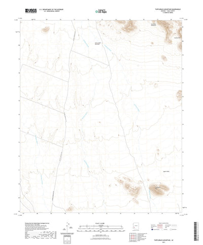 United States Geological Survey Turtleback Mountain, AZ (2021, 24000-Scale) digital map