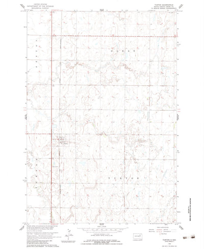 United States Geological Survey Turton, SD (1960, 24000-Scale) digital map