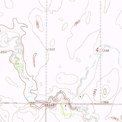 United States Geological Survey Turton, SD (1960, 24000-Scale) digital map