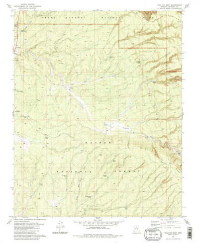 United States Geological Survey Tusayan East, AZ (1981, 24000-Scale) digital map