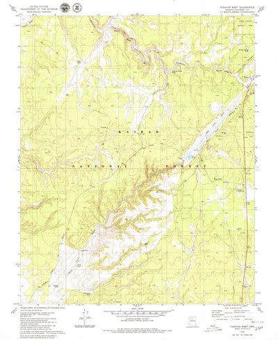 United States Geological Survey Tusayan West, AZ (1979, 24000-Scale) digital map