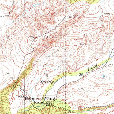 United States Geological Survey Tuscan Buttes, CA (1944, 62500-Scale) digital map