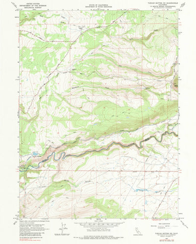 United States Geological Survey Tuscan Buttes NE, CA (1965, 24000-Scale) digital map