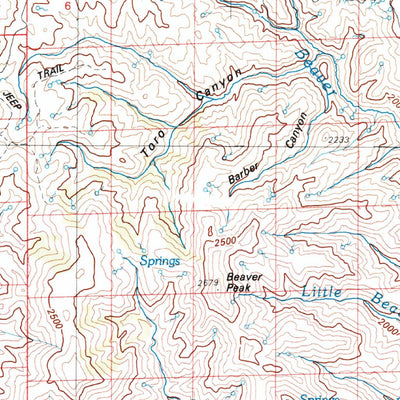 United States Geological Survey Tuscarora, NV (1982, 100000-Scale) digital map