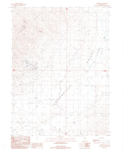 United States Geological Survey Tuscarora, NV (1987, 24000-Scale) digital map