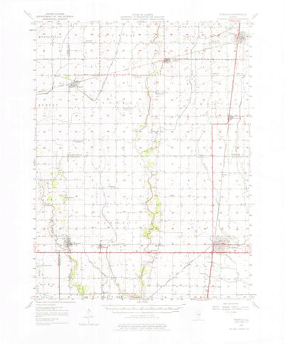 United States Geological Survey Tuscola, IL (1950, 62500-Scale) digital map