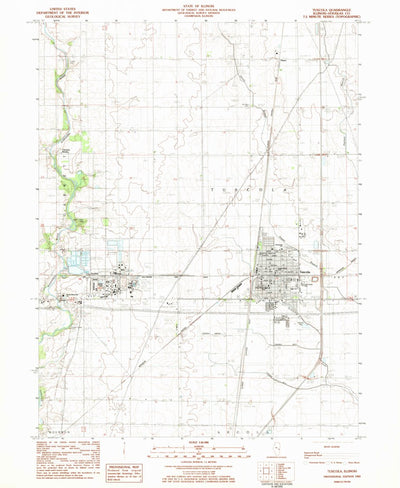 United States Geological Survey Tuscola, IL (1983, 24000-Scale) digital map