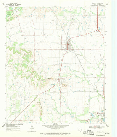 United States Geological Survey Tuscola, TX (1967, 24000-Scale) digital map