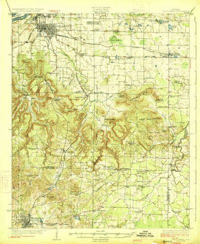 United States Geological Survey Tuscumbia, AL (1926, 62500-Scale) digital map