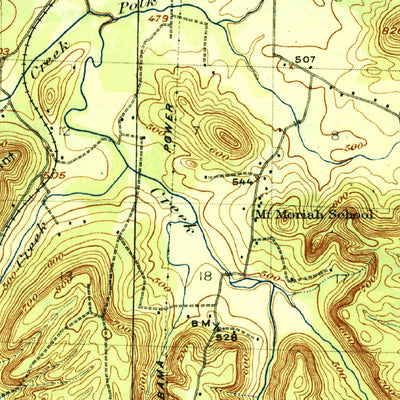 United States Geological Survey Tuscumbia, AL (1926, 62500-Scale) digital map