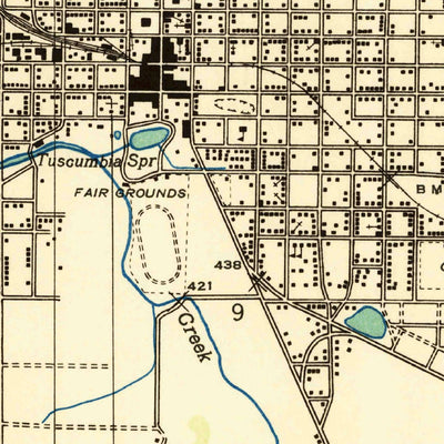 United States Geological Survey Tuscumbia, AL (1936, 24000-Scale) digital map