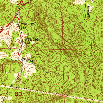 United States Geological Survey Tuscumbia, AL (1952, 24000-Scale) digital map