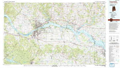 United States Geological Survey Tuscumbia, AL-TN (1986, 100000-Scale) digital map