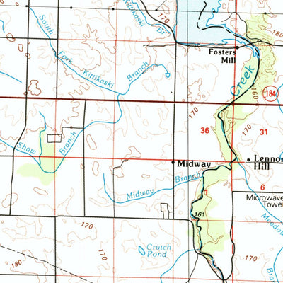 United States Geological Survey Tuscumbia, AL-TN (1986, 100000-Scale) digital map