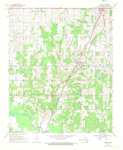 United States Geological Survey Tushka, OK (1969, 24000-Scale) digital map