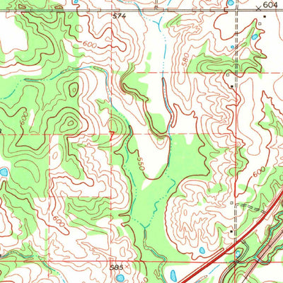 United States Geological Survey Tushka, OK (1969, 24000-Scale) digital map