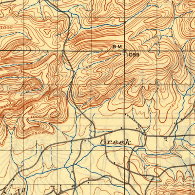 United States Geological Survey Tuskahoma, OK (1909, 125000-Scale) digital map