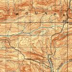 United States Geological Survey Tuskahoma, OK (1909, 125000-Scale) digital map