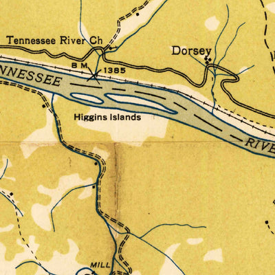 United States Geological Survey Tuskeegee, NC (1936, 24000-Scale) digital map