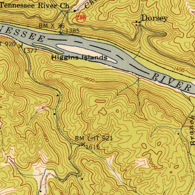 United States Geological Survey Tuskeegee, NC (1941, 24000-Scale) digital map
