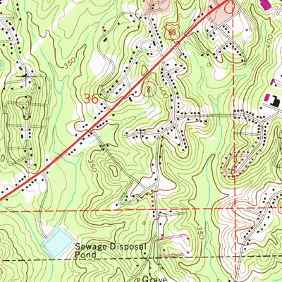 United States Geological Survey Tuskegee, AL (1971, 24000-Scale) digital map