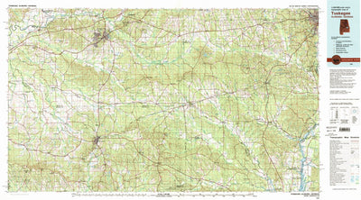 United States Geological Survey Tuskegee, AL-GA (1981, 100000-Scale) digital map