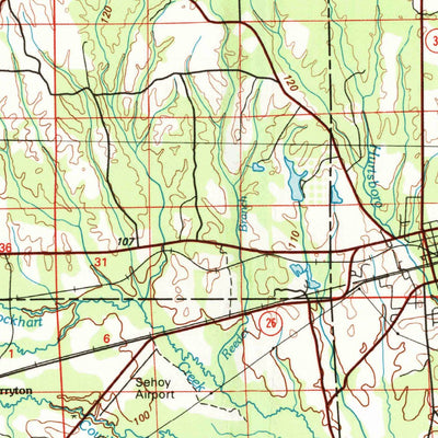 United States Geological Survey Tuskegee, AL-GA (1981, 100000-Scale) digital map