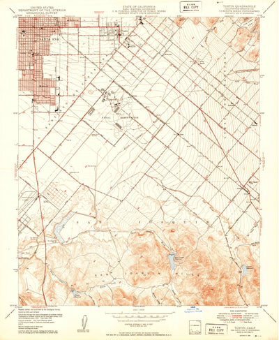 United States Geological Survey Tustin, CA (1950, 24000-Scale) digital map