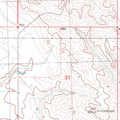 United States Geological Survey Tuthill, SD (1981, 25000-Scale) digital map