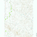 United States Geological Survey Tuttle Draw, WY (1972, 24000-Scale) digital map