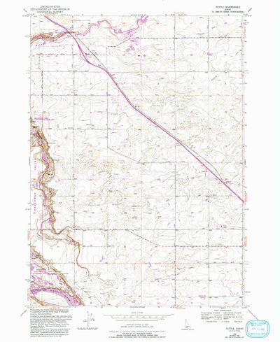 United States Geological Survey Tuttle, ID (1949, 24000-Scale) digital map