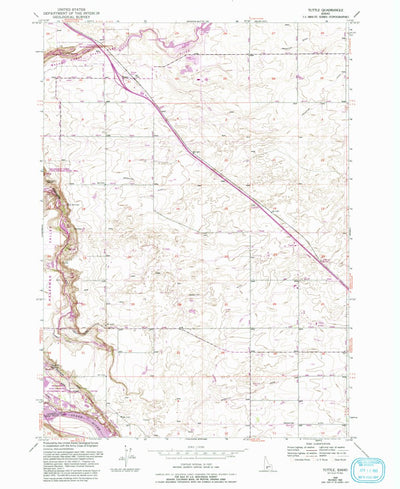United States Geological Survey Tuttle, ID (1949, 24000-Scale) digital map