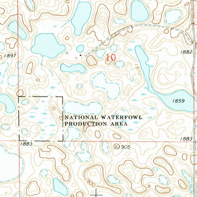 United States Geological Survey Tuttle, ND (1972, 24000-Scale) digital map