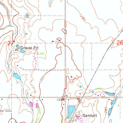 United States Geological Survey Tuttle, OK (1966, 24000-Scale) digital map