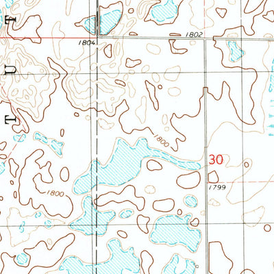 United States Geological Survey Tuttle SW, ND (1972, 24000-Scale) digital map